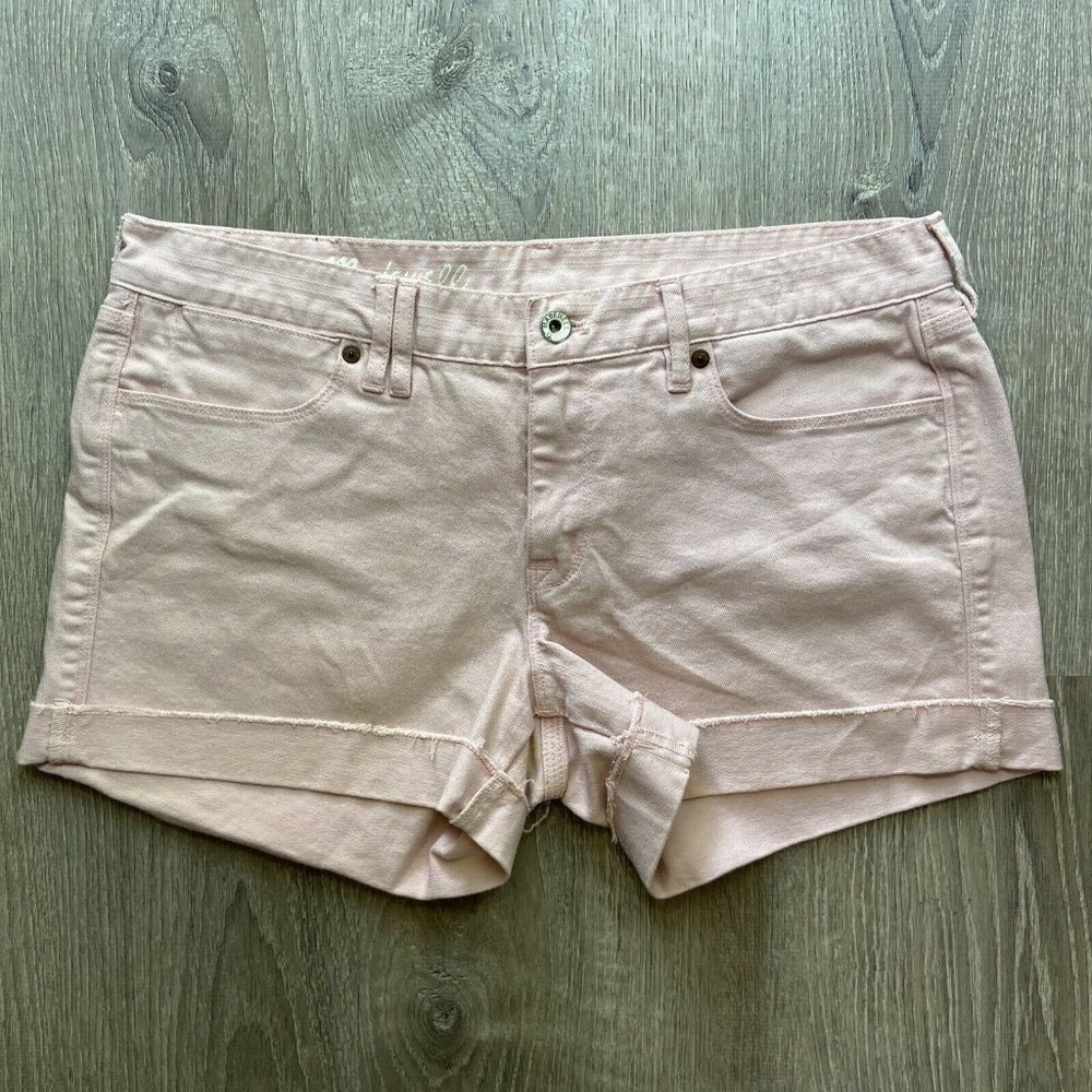 Madewell pale pink denim shorts size 31
